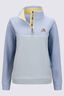Macpac Women&rsquo;s Heritage Fleece Pullover, Skyway/Windward Blue, hi-res