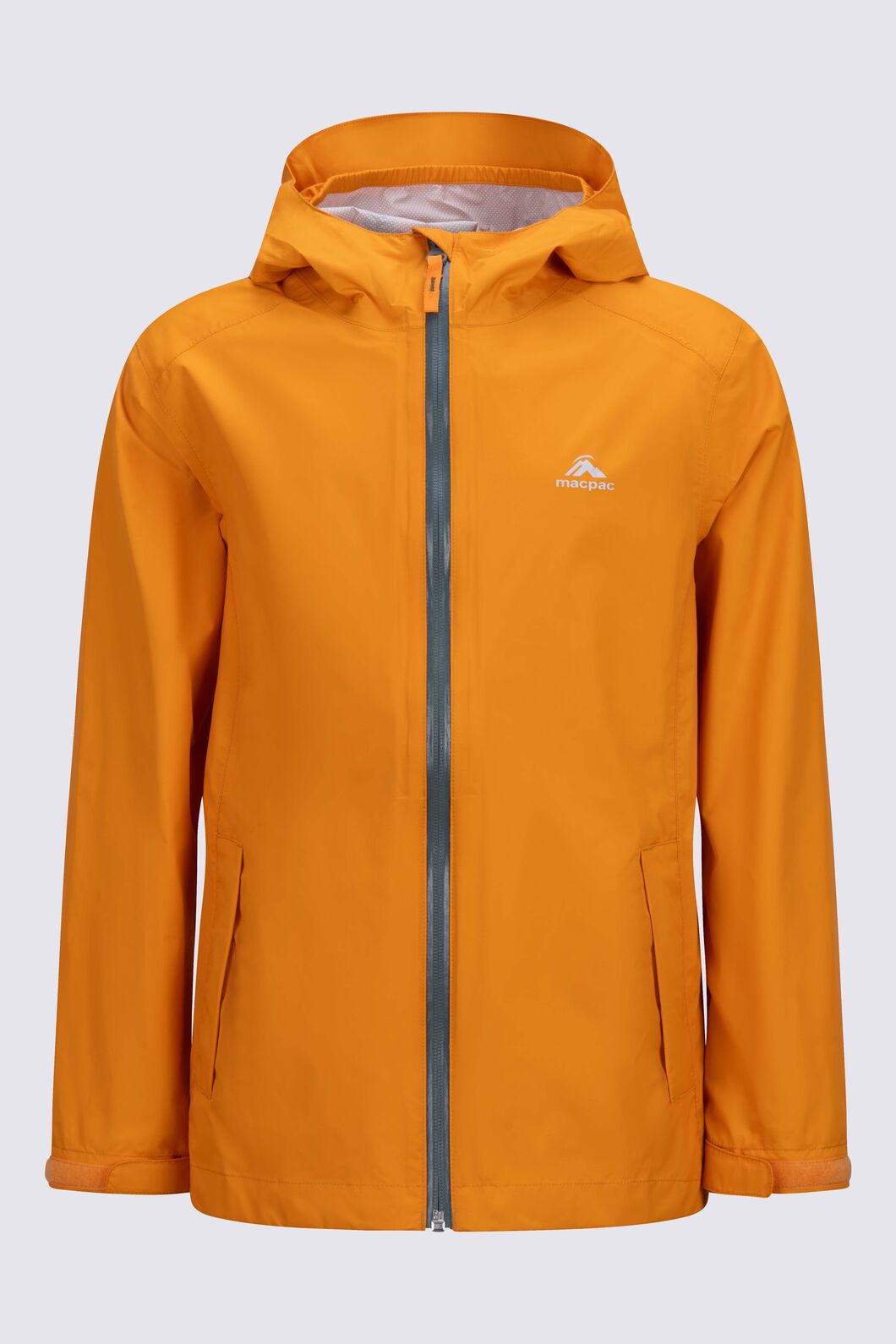 Macpac Kids&rsquo; Mistral Rain Jacket, Flame Orange, hi-res