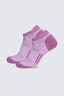 Macpac Trail Ankle Sock — 2 Pack, Pastel Lavender/Festival, hi-res