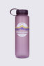 Macpac Soft Touch Water Bottle &mdash; 1L, Retro Logo Grape, hi-res