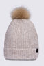 Macpac Melange Pom Pom Beanie, Pumice Stone, hi-res