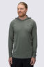 Macpac Men's Trail Long Sleeve Hooded Top, Agave, hi-res