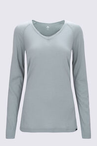 Macpac Women's 150 Merino V-Neck Top, Lilypad, hi-res