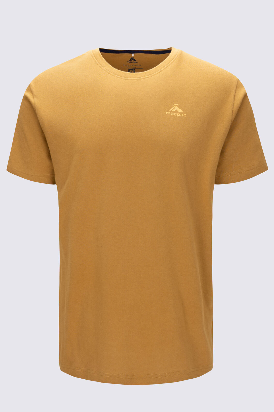 Macpac Men's Paparoa NP Fairtrade Organic Cotton T-Shirt, Maple, hi-res