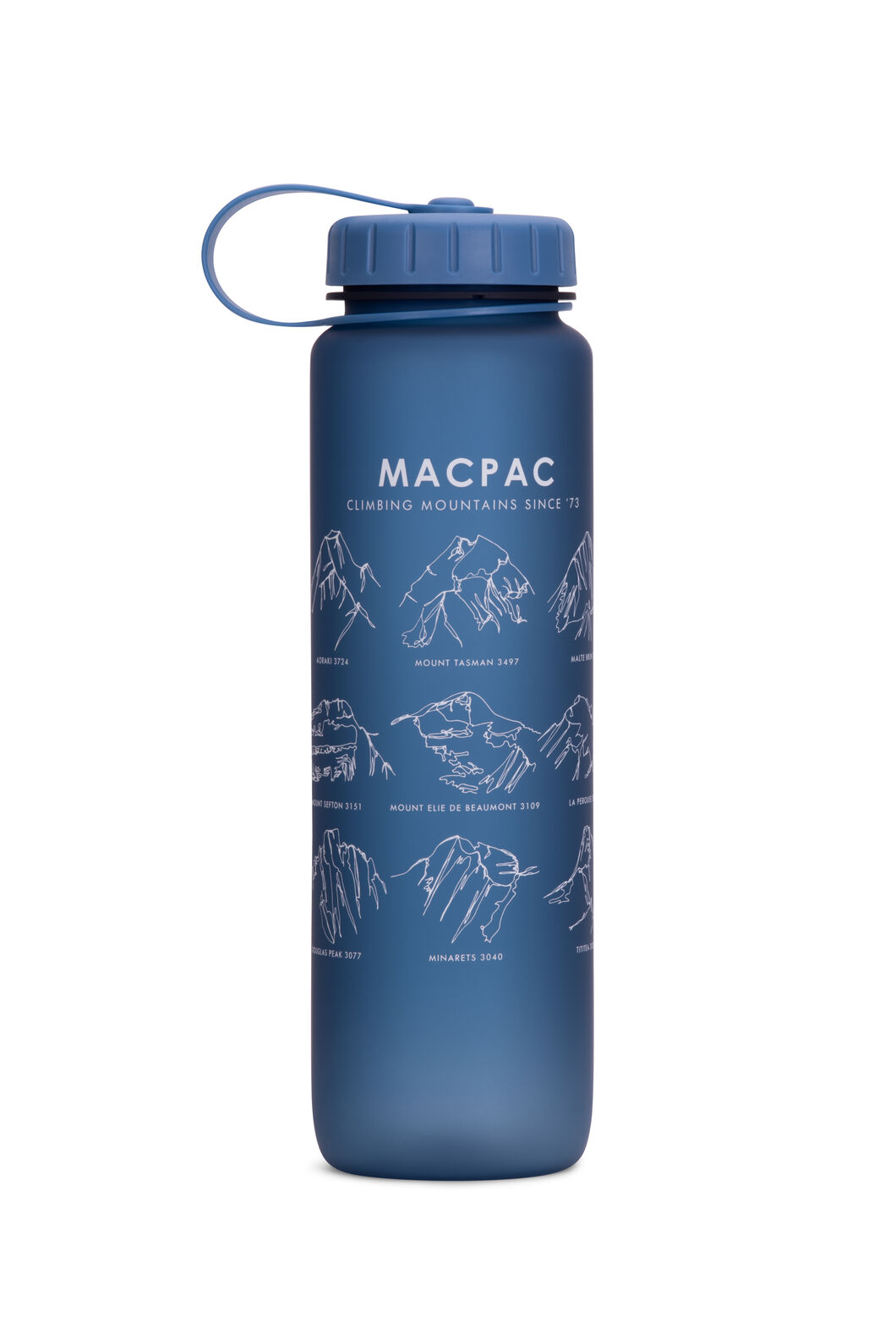 Macpac Soft Touch Water Bottle — 1L, Blue Mountains, hi-res
