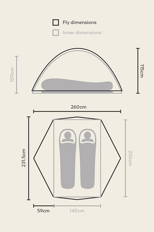 Macpac Duolight 2 Person Tent V3 Macpac