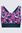 Macpac Women's Southshore Bikini Top, DeepTeal/Shatter Print, hi-res