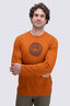 Macpac Men's Sawcut Fairtrade Organic Cotton Long Sleeve T-Shirt, Autumnal, hi-res