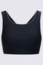 Macpac Women's Southshore Bikini Top, Black/Duck Green, hi-res