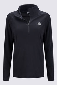 Macpac Women's Trail Pullover, Black, hi-res