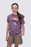 Macpac Kids' Abstract Nature Fairtrade Organic Short Sleeve T-Shirt, Grapeade, hi-res