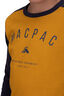 Macpac Kids' Graphic Long Sleeve Tee, Blue Nights/Arrowwood, hi-res