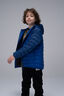 Macpac Kids' Uber Light Hooded Down Jacket, Navy Peony/Surf the Web, hi-res