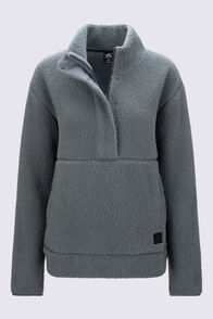 Macpac Women's Pandora High Pile Fleece Pullover, Urban Chic, hi-res