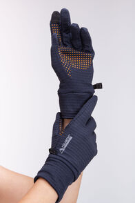 Macpac Ion Fleece Glove, Navy/Desert Sun, hi-res