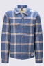 Macpac Men's Alma Fleece Lined Shirt, Vintage Indigo Check, hi-res