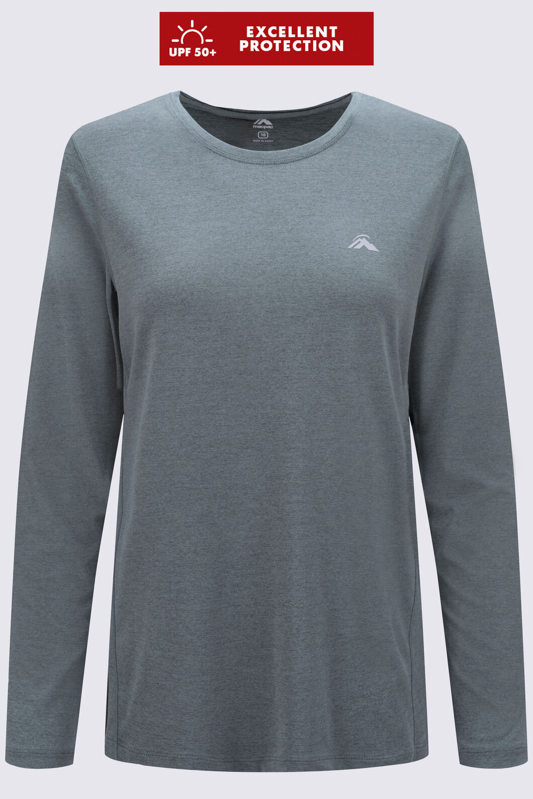 Macpac Women's brrr° Long Sleeve T-Shirt, Balsam Green, hi-res