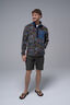 Macpac Men's Kindling Fleece Pullover, Navy/Valley Print, hi-res