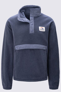 Macpac Men's Heritage Snap Fleece Pullover, Odyssey Heather, hi-res