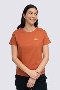 Macpac Women's Arthurs Pass NP Fairtrade Organic Cotton T-Shirt, Auburn, hi-res