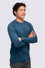 Macpac Men's Long Sleeve Exothermal Top, Legion Blue, hi-res