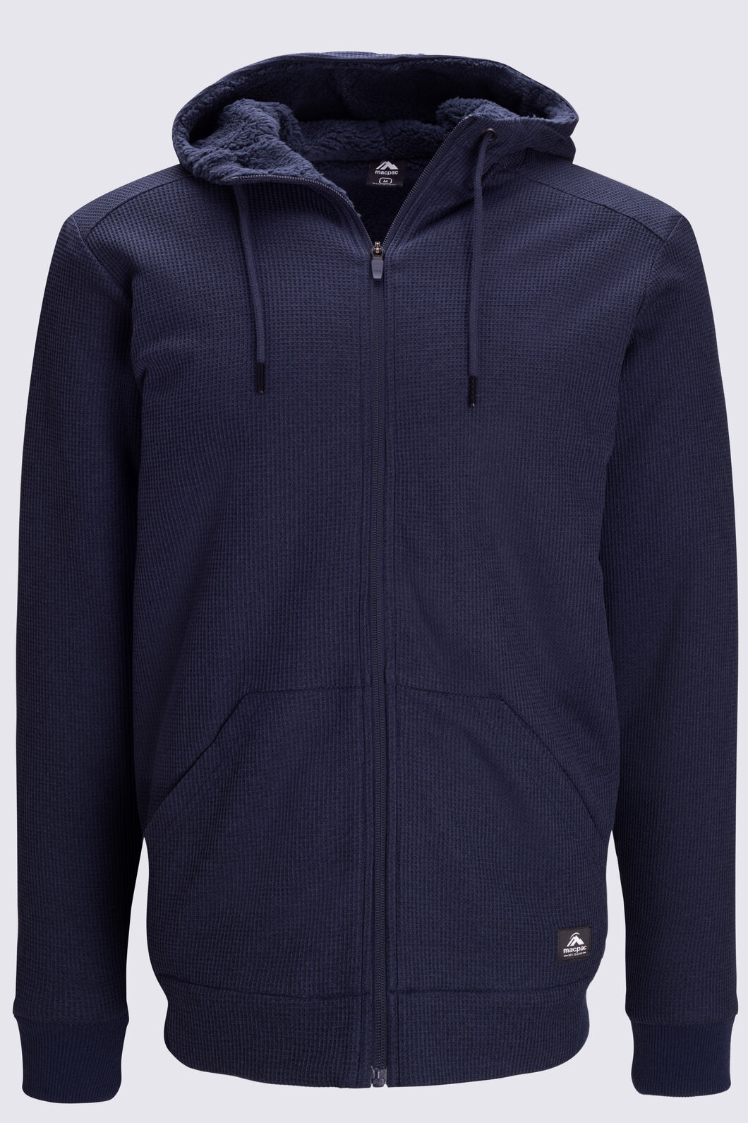 Macpac Men's Waffle Sherpa Jacket, Navy, hi-res