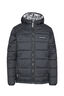 Macpac Kids' Pulsar Alpha Hooded Insulated Jacket, Black/Black Print, hi-res