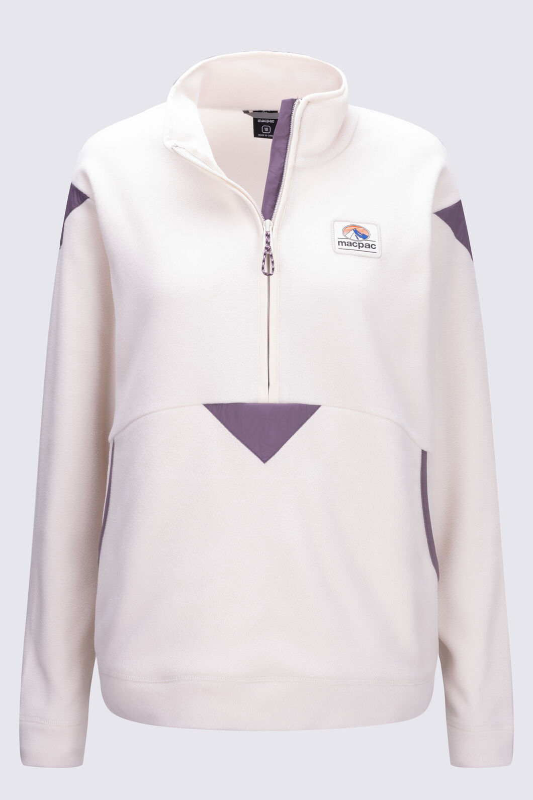 Macpac Women's Originals Fleece Pullover, Almond Milk, hi-res