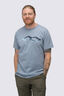 Macpac Men&rsquo;s McIntyre Mountains Fairtrade Organic Cotton Short Sleeve T-Shirt, Tradewinds, hi-res