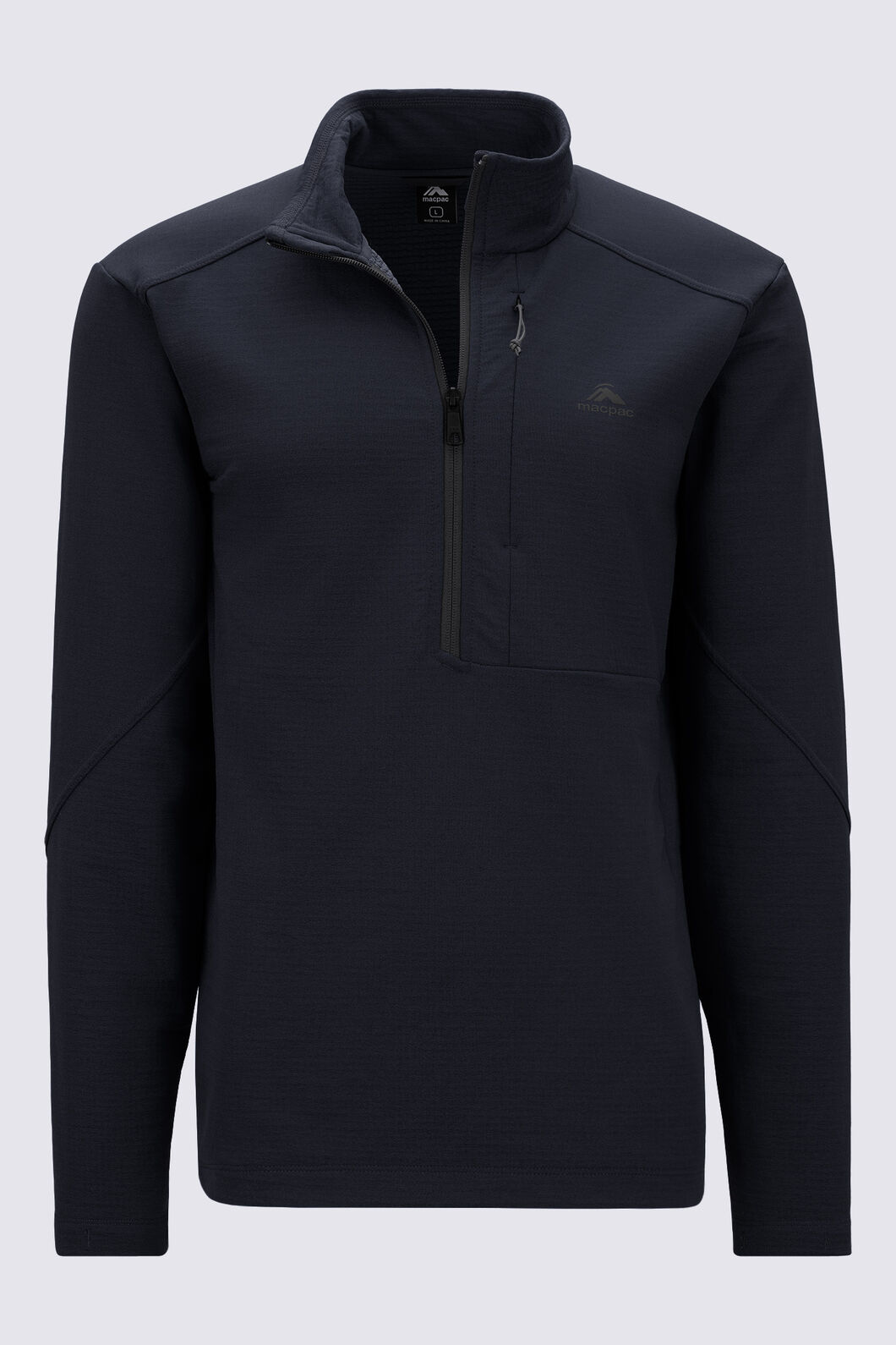 Macpac Men's Vertex Air Pullover, BLACK MARLE, hi-res