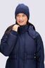 Macpac Women's Thebe long Down Coat, Baritone Blue, hi-res