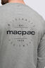 Macpac Men's Stamp Fairtrade Organic Cotton Long Sleeve T-Shirt, Grey Marle, hi-res