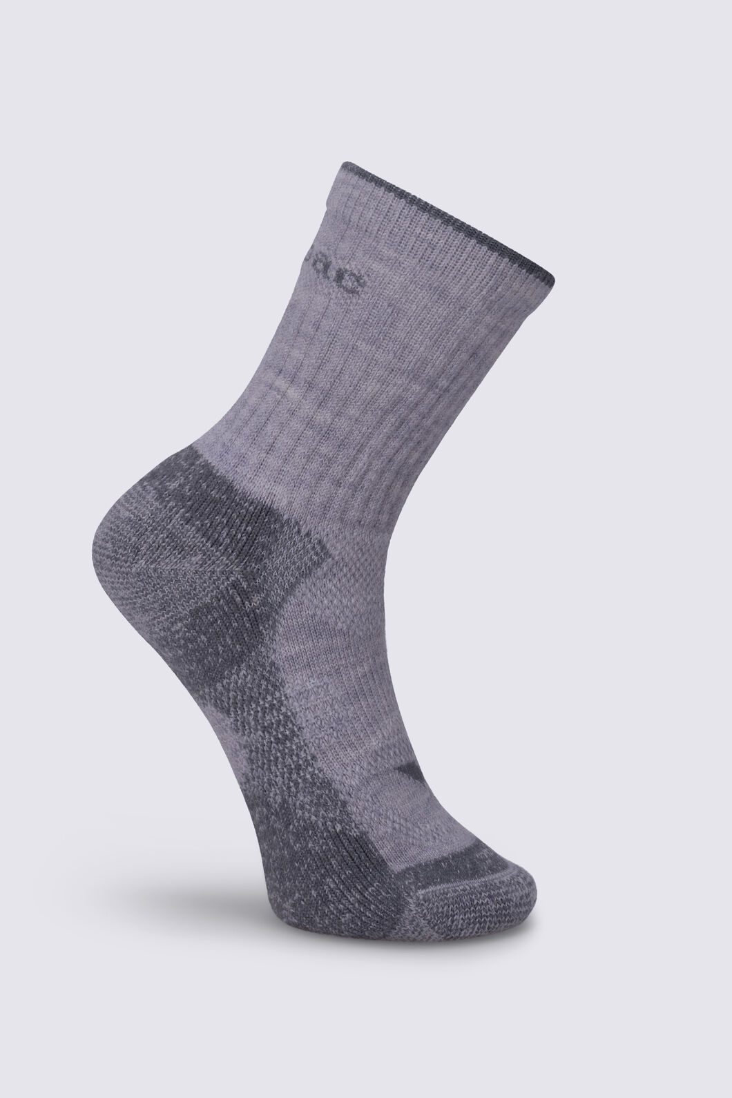 Macpac Kids' Merino Crew Sock, LIGHT GREY, hi-res