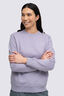 Macpac Women's Vintage Heavyweight Fairtrade Organic Crew, Lavender Grey, hi-res