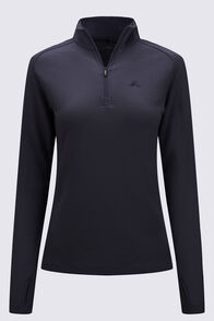 Macpac Women's Kauri 280 Merino Pullover, Black, hi-res