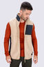 Macpac Men's Terra High Pile Fleece Vest, Cornstalk, hi-res