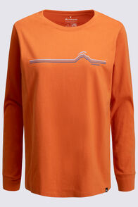 Macpac Women's Mountain Beat 2.0 Long Sleeve T-Shirt, Apricot Orange, hi-res