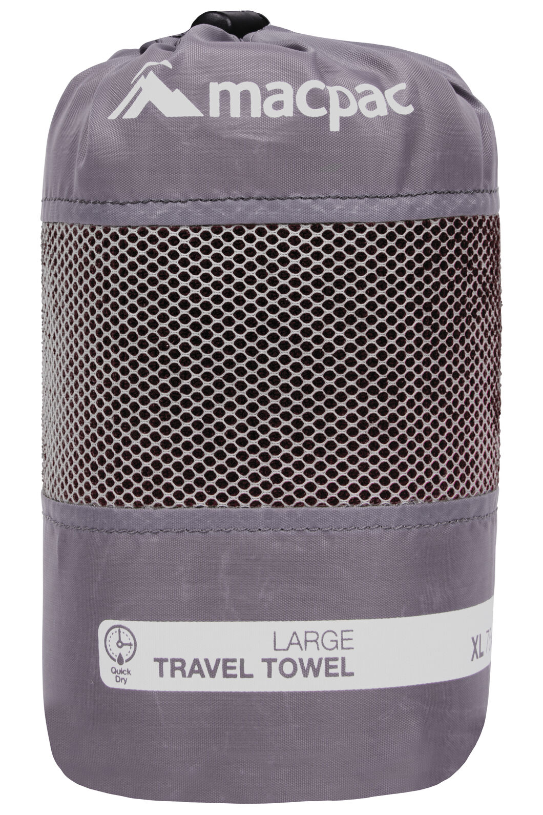 Macpac Travel Towel Large, Black, hi-res