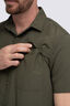 Macpac Men's Westport Short Sleeve Shirt, Forest Night, hi-res