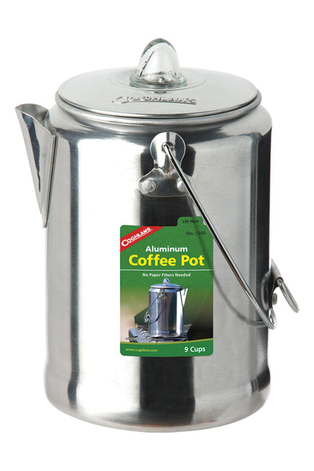 Coghlan's 9 Cup Aluminum Coffee Pot, None, view 1