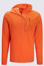 Macpac Men's Prothermal Hooded Fleece Top, Red Orange, hi-res