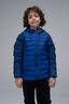 Macpac Kids' Uber Light Hooded Down Jacket, Navy Peony/Surf the Web, hi-res