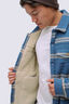 Macpac Men's Alma Fleece Lined Shirt, Vintage Indigo Check, hi-res