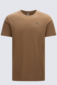 Macpac Men's Abel Tasman Topo Fairtrade Organic Short Sleeve T-Shirt, Kangaroo, hi-res