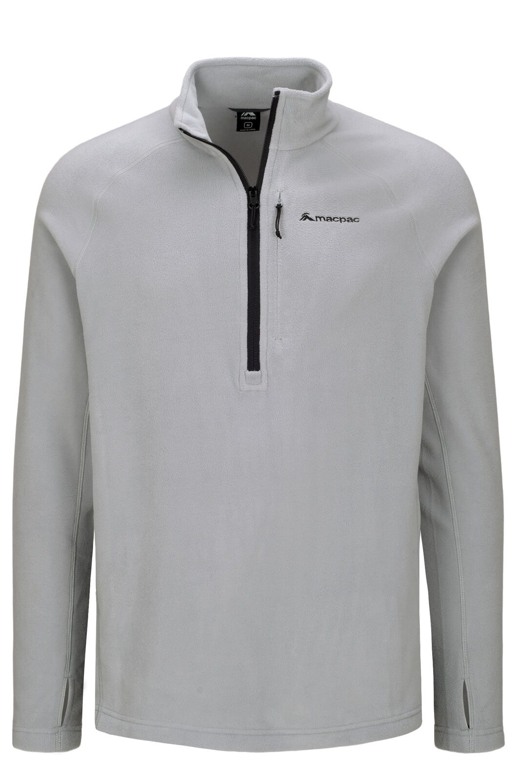 Macpac Men's Tui Fleece Pullover, Monument, hi-res