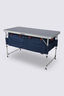 Macpac Folding Camp Table with Storage, Deep Blue, hi-res