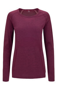 Macpac Women's Limitless Long Sleeve T-Shirt, Fig, hi-res