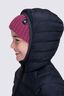 Macpac Kids' Uber Light Hooded Down Coat ♺, Black, hi-res