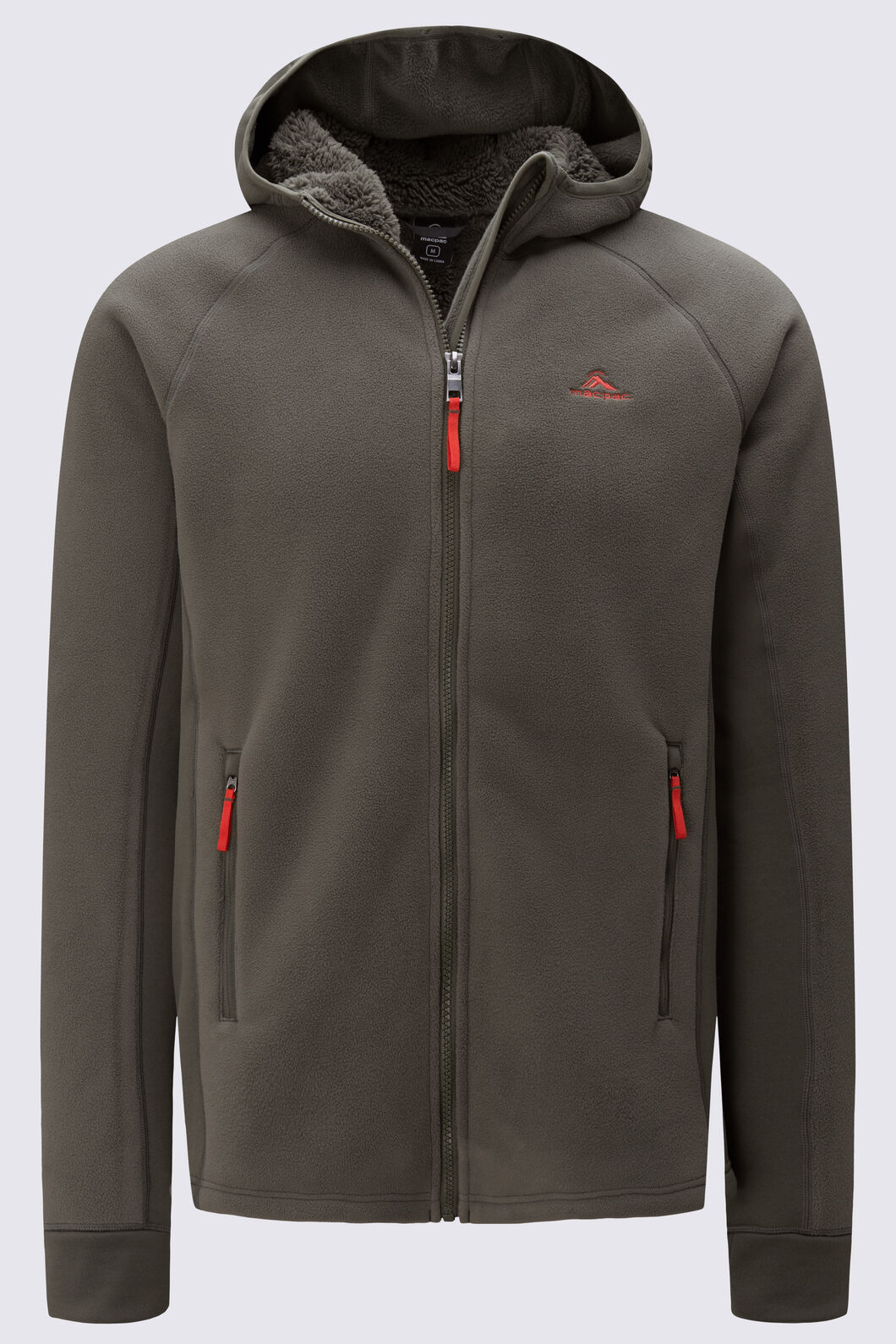 Macpac Mens Mountain Hooded Fleece Jacket, Deep Depths, hi-res