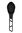 Sea to Summit Folding Serving Spoon, Black, hi-res